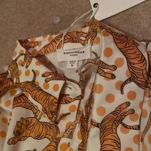 Anniewear Tiger Oversized Button-up Top